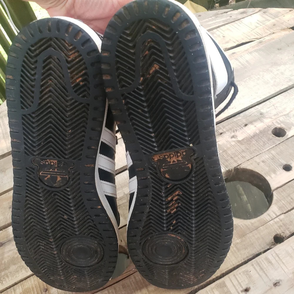 Adidas Black and White Top 10 High-Top Sneakers - Picture 5 of 6